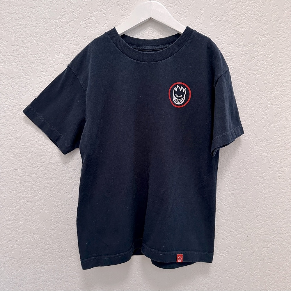 Spitfire Black “The End” Graphic Tee Youth Medium